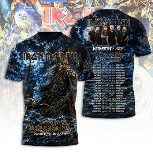 Iron Maiden Tour 2026 3D Apparel – TANTN24524