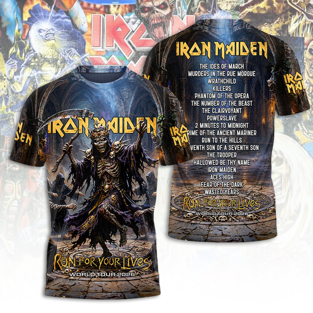 Iron Maiden Tour 2026 3D Apparel – TANTN24525