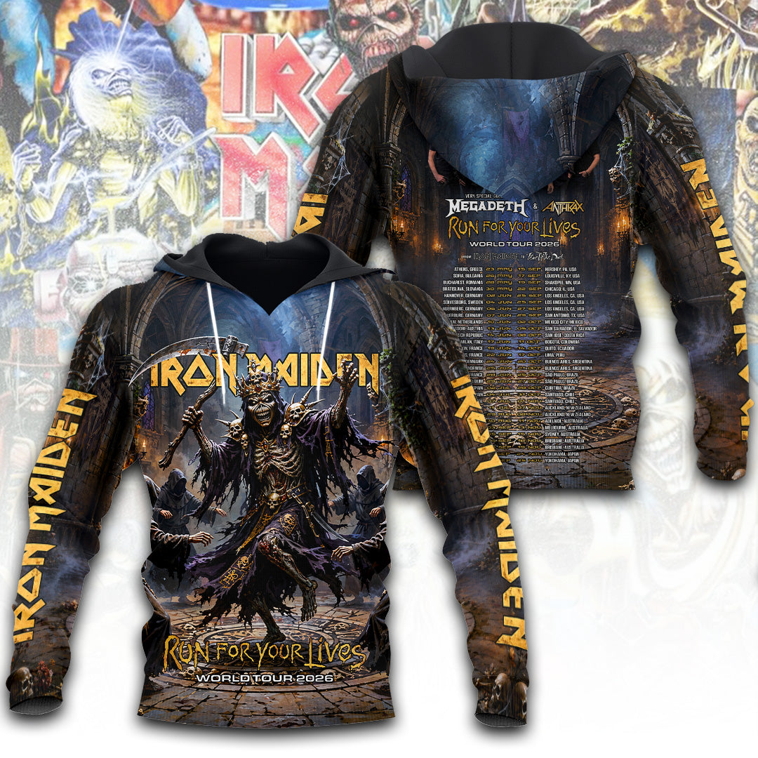 Iron Maiden Tour 2026 3D Apparel – TANTN24526