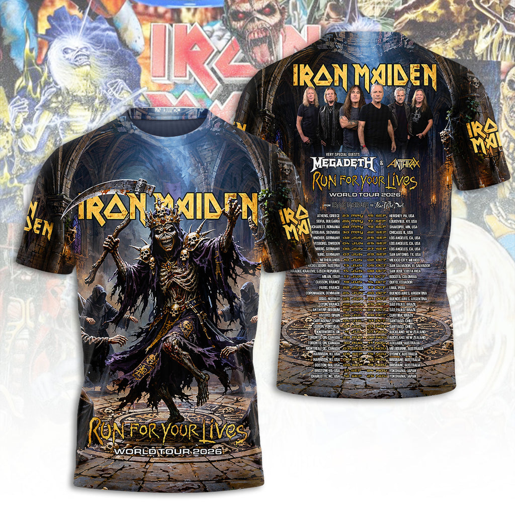 Iron Maiden Tour 2026 3D Apparel – TANTN24526