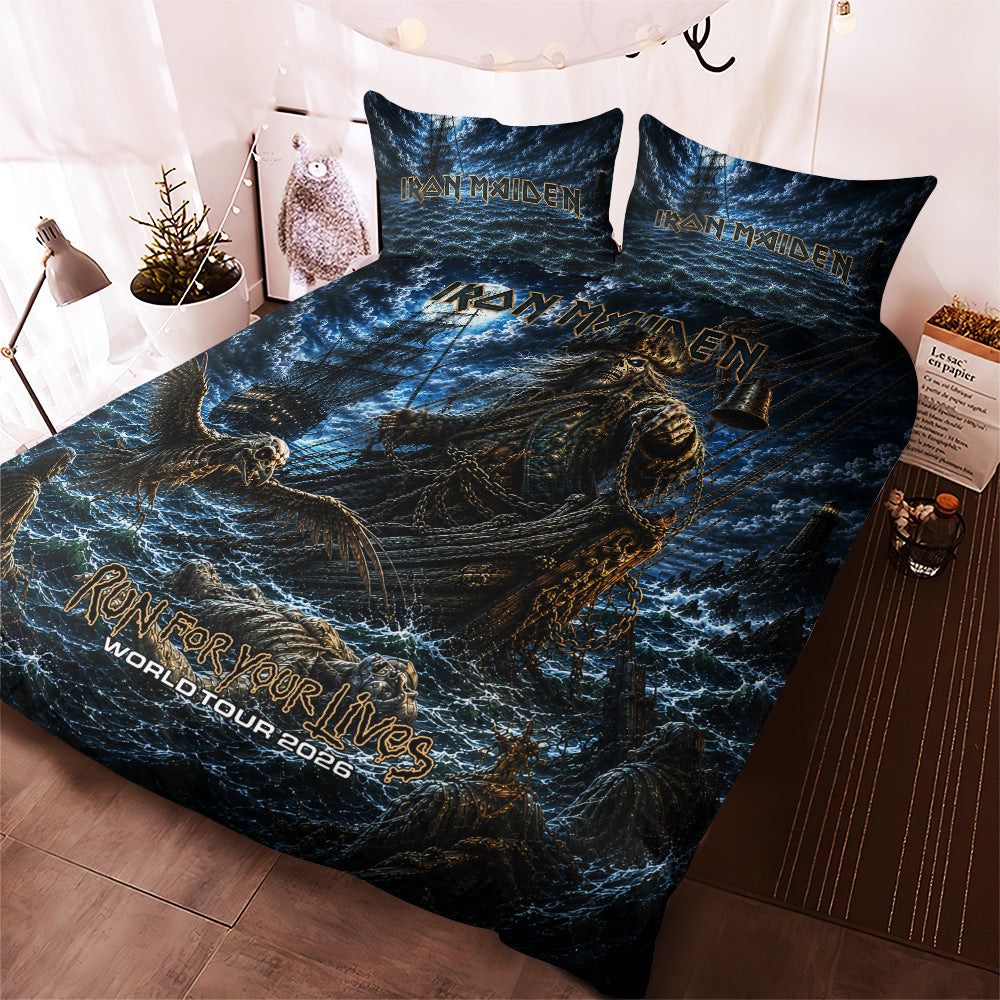 Iron Maiden Tour 2026 3-Piece Duvet Bedding Set – TANTN24570