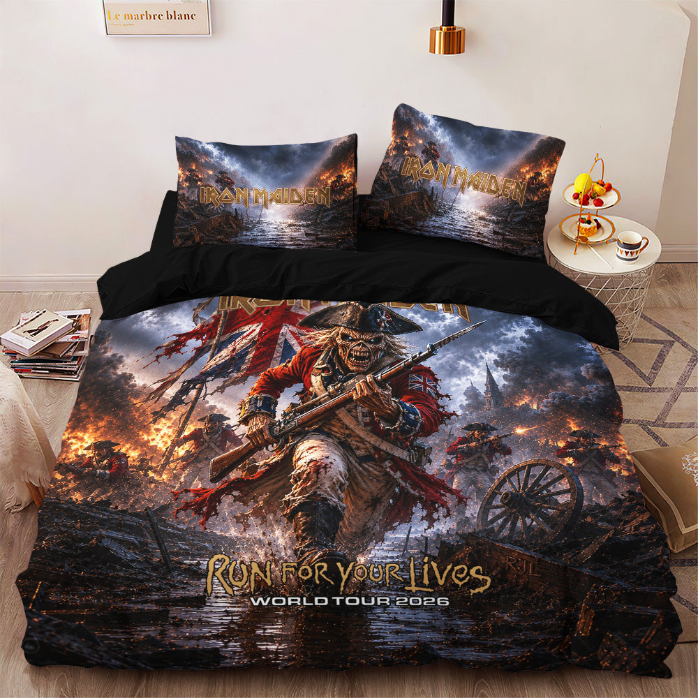 Iron Maiden Tour 2026 3-Piece Duvet Bedding Set – TANTN24571