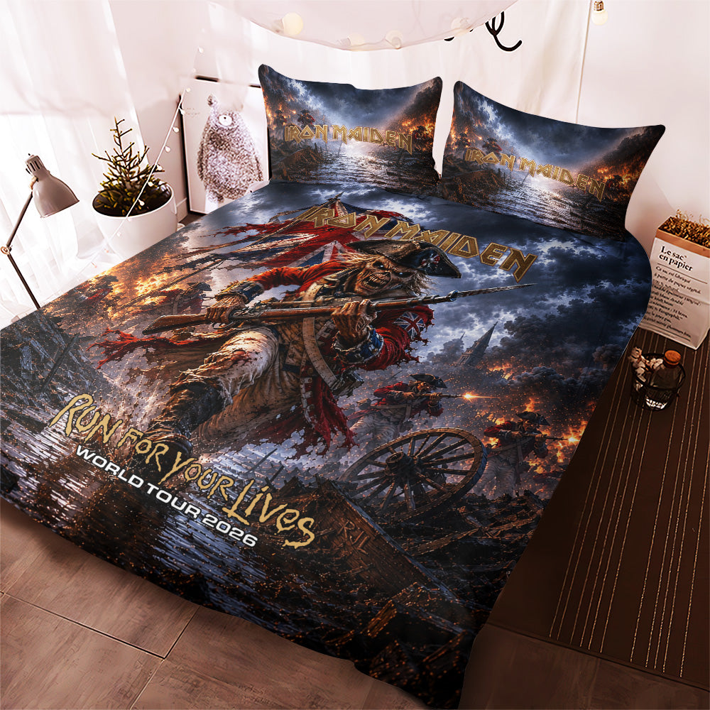 Iron Maiden Tour 2026 3-Piece Duvet Bedding Set – TANTN24571