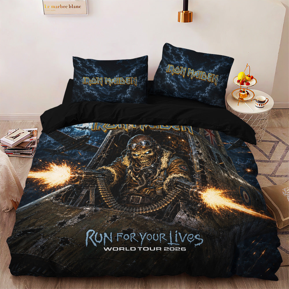 Iron Maiden Tour 2026 3-Piece Duvet Bedding Set – TANTN24572
