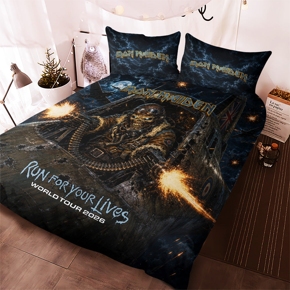 Iron Maiden Tour 2026 3-Piece Duvet Bedding Set – TANTN24572