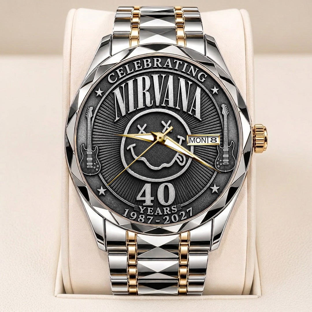 Nirvana 40th Anniversary Alloy Luxury Quartz Watch – TANTN24639