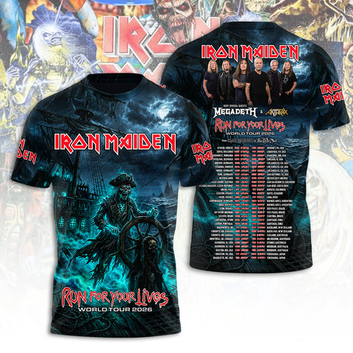 Iron Maiden Tour 2026 3D Apparel – TANTN24691