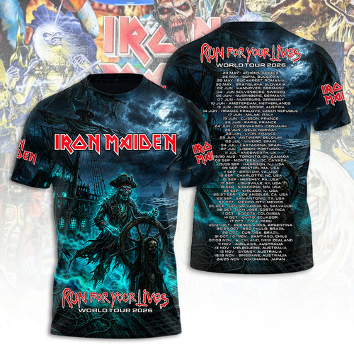 Iron Maiden Tour 2026 3D Apparel – TANTN24692