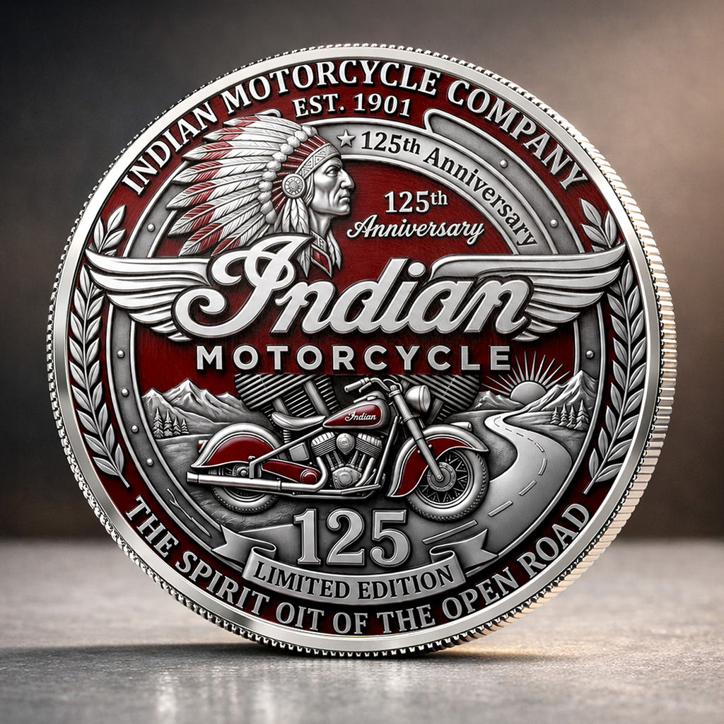 Indian Motorcycle 125th Anniversary Commemorative Coin – TANTN24767
