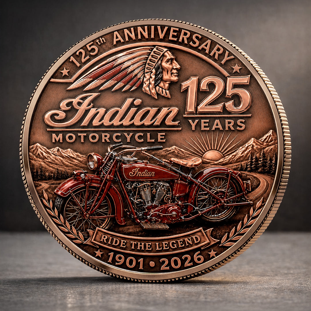 Indian Motorcycle 125th Anniversary Commemorative Coin – TANTN24772