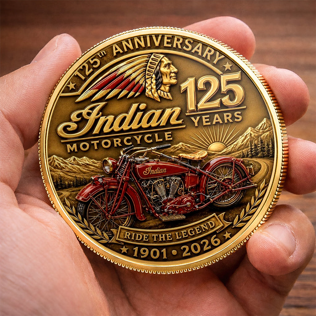 Indian Motorcycle 125th Anniversary Commemorative Coin – TANTN24772