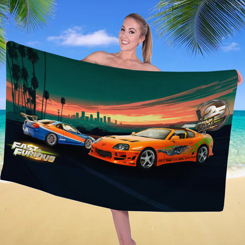 Fast & Furious 25th Anniversary Rectangle Beach Towel – TANTN24782
