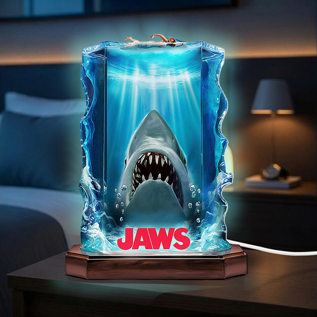 Jaws 50th Anniversary Custom Shape Acrylic Light Box – TANTN24798