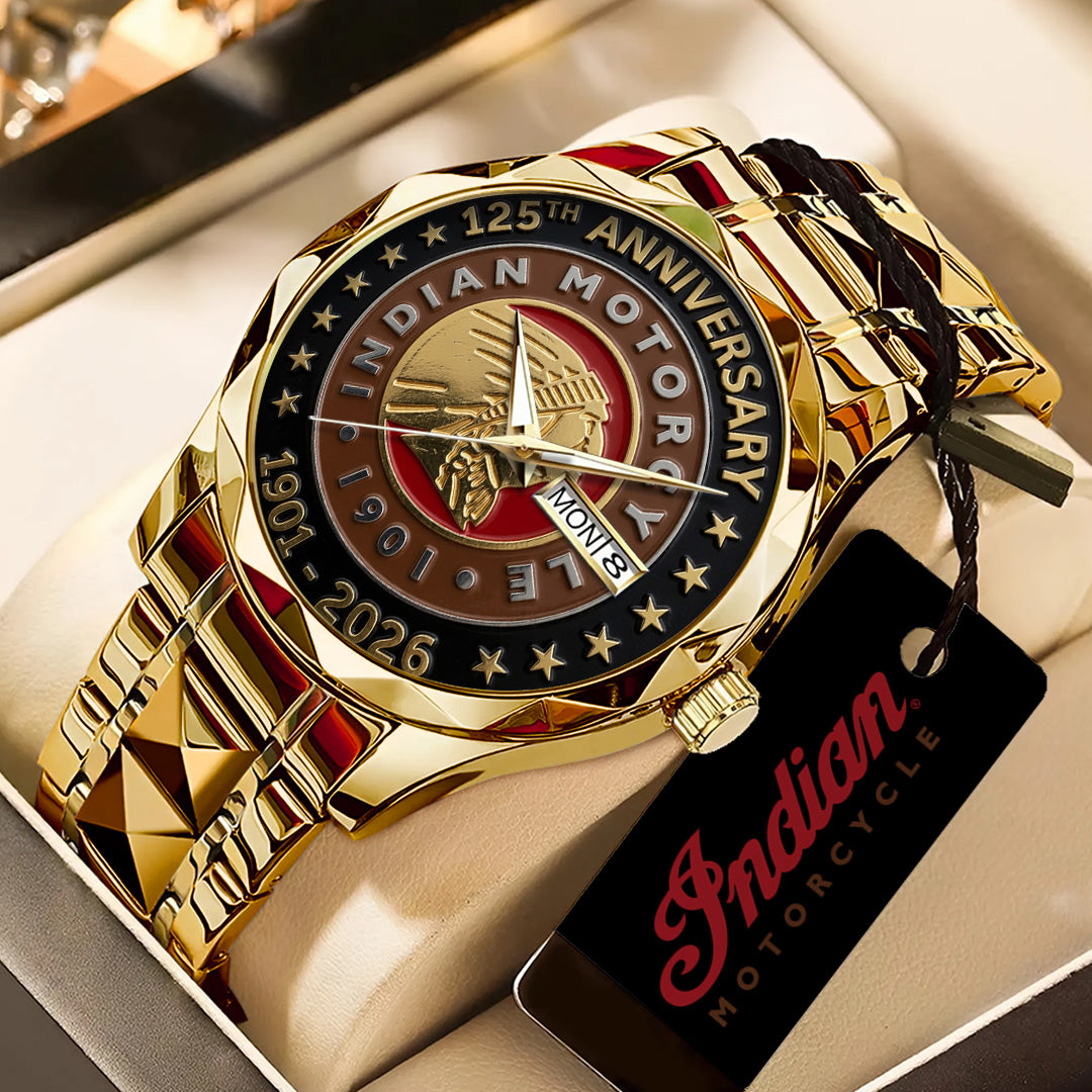 Indian Motorcycle 125th Anniversary Alloy Luxury Quartz Watch – TANTN24801