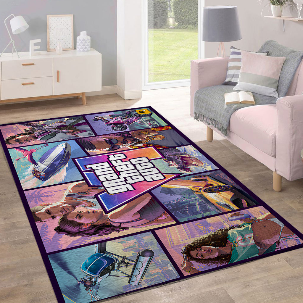 Grand Theft Auto VI Rectangular Rug – TANTN24819