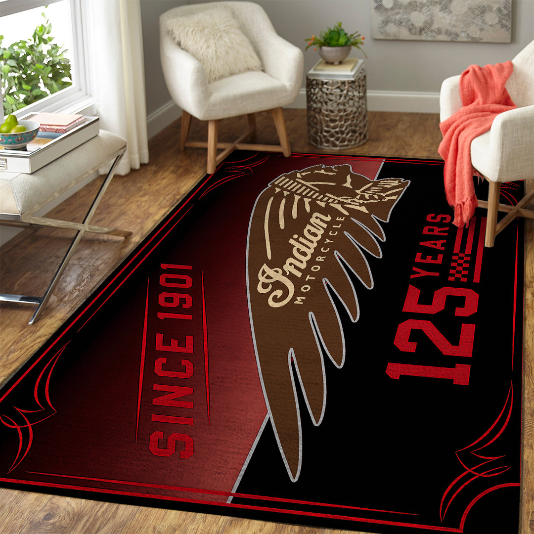 Indian Motorcycle 125th Anniversary Rectangular Rug – TANTN24828