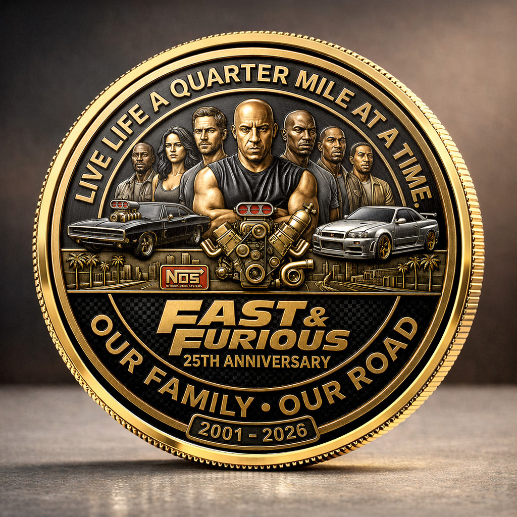 Fast & Furious 25th Anniversary Commemorative Coin – TANTN24841