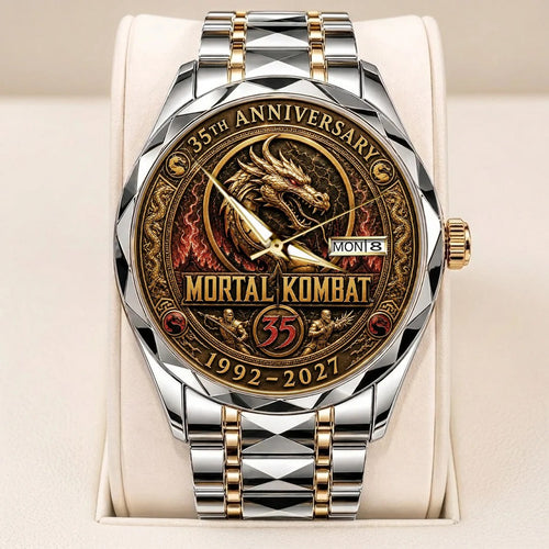 Mortal Kombat 35th Anniversary Alloy Luxury Quartz Watch – TANTN25105
