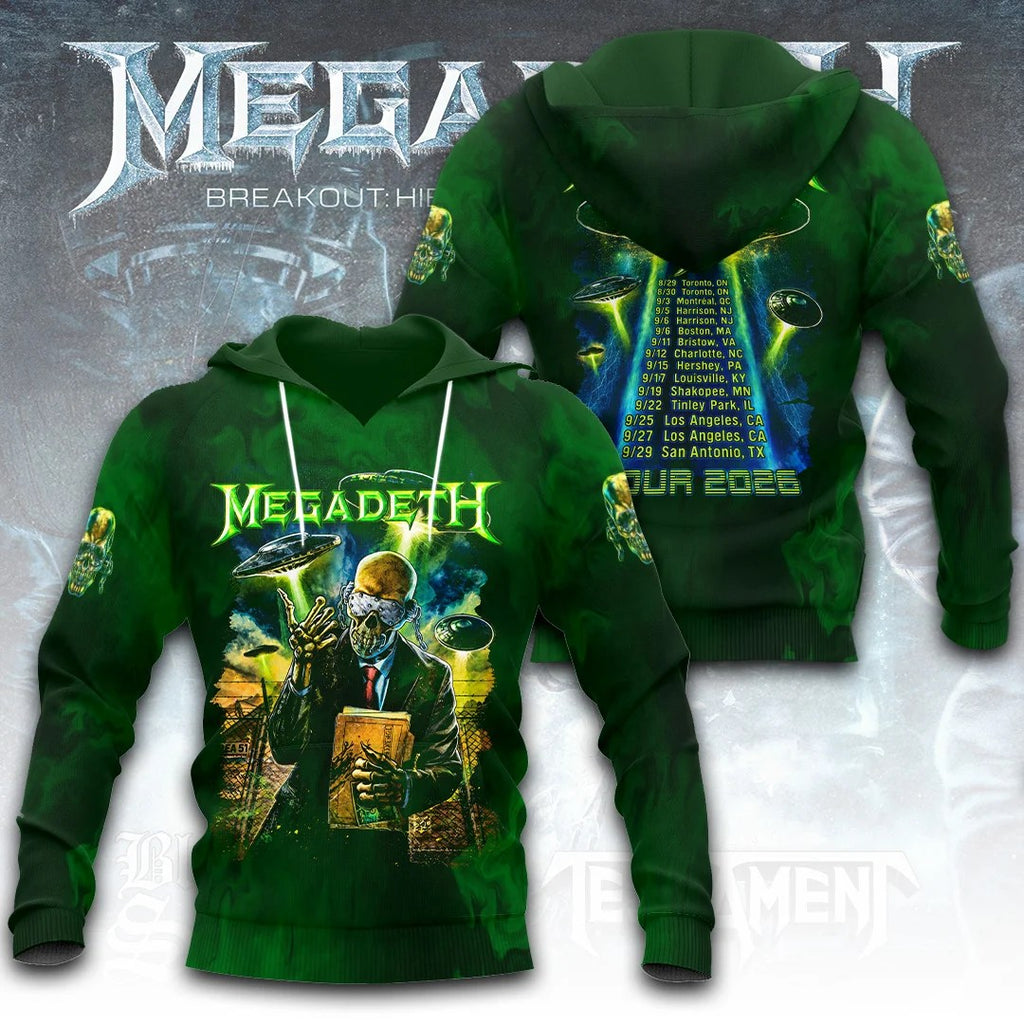 Megadeth Tour 2026 3D Apparel – TANTN25620