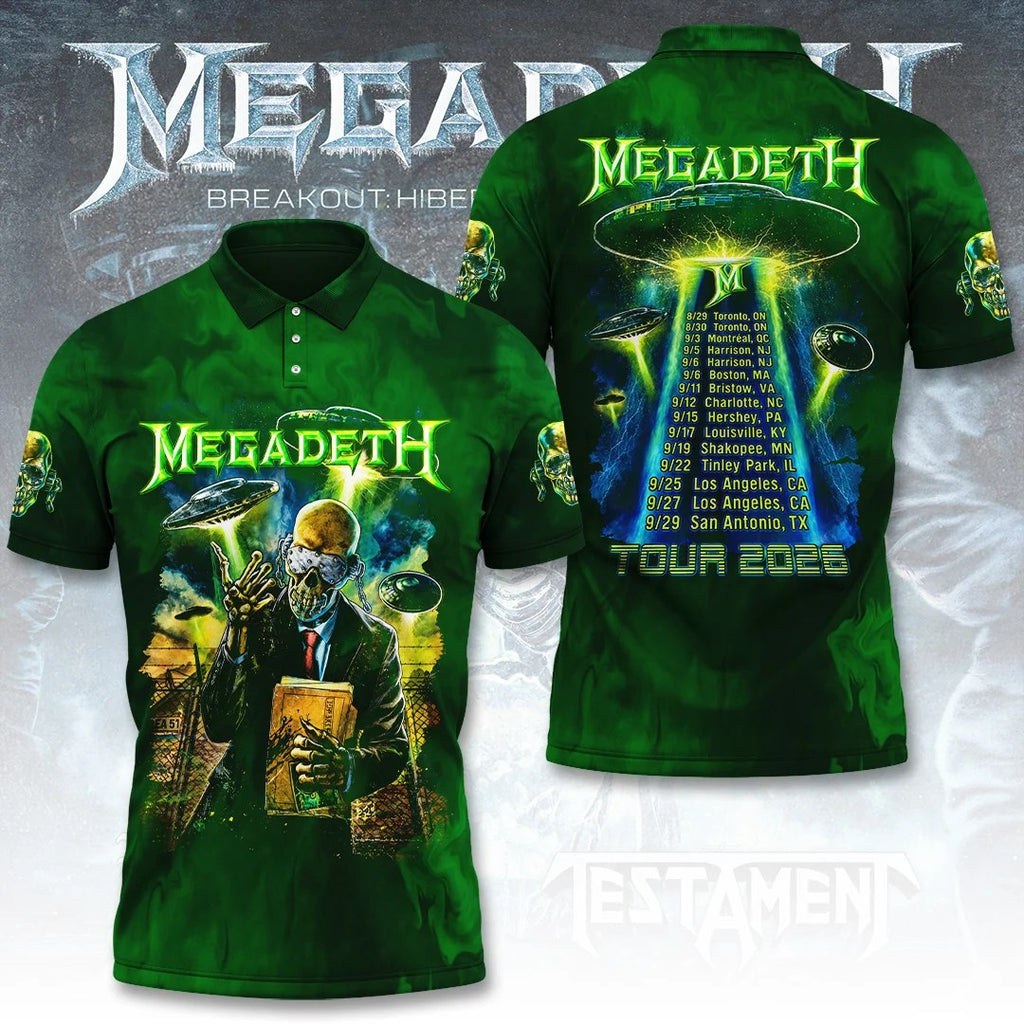 Megadeth Tour 2026 3D Apparel – TANTN25620