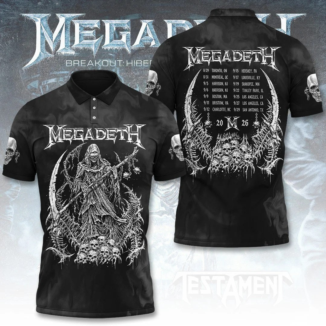 Megadeth Tour 2026 3D Apparel – TANTN25622