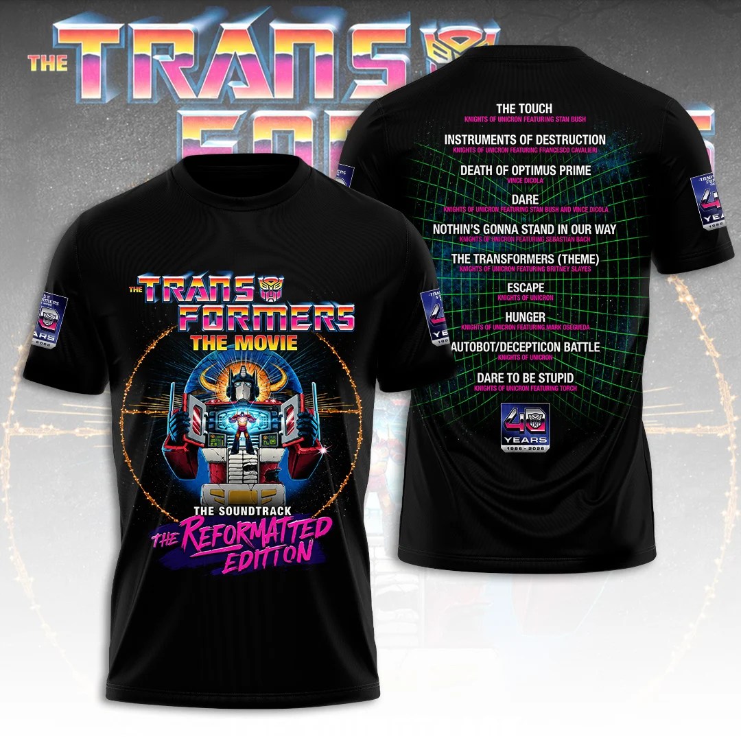 The Transformers: The Movie 40th Anniversary 3D Apparel – TANTN25672
