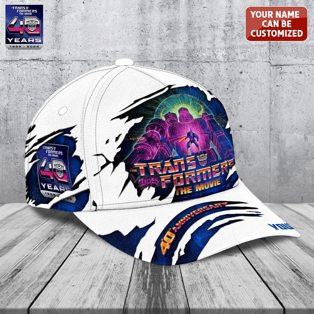 Personalized The Transformers: The Movie 40th Anniversary Classic Cap – TANTN25692