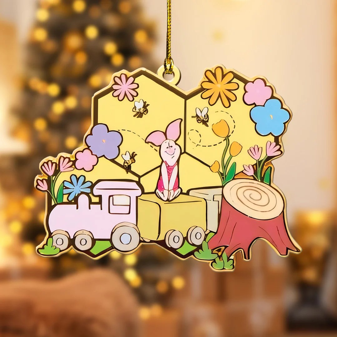 6PCS Winnie-the-Pooh Custom Shape 2-Side Printed Acrylic Ornament – TANTN25730