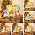 6PCS Winnie-the-Pooh Custom Shape 2-Side Printed Acrylic Ornament – TANTN25730