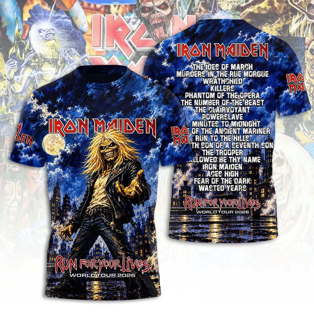 Iron Maiden Tour 2026 3D Apparel – TANTN25858