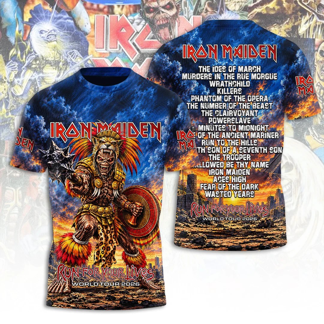 Iron Maiden Tour 2026 3D Apparel – TANTN25860
