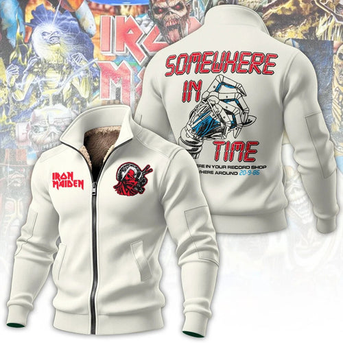 Iron Maiden Somewhere in Time Thick Knit Fleece Jacket – TANTN25880