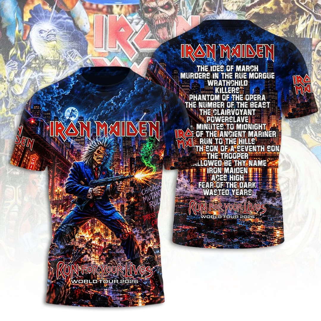 Iron Maiden Tour 2026 3D Apparel – TANTN25927