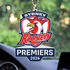 Sydney Roosters 2026 NRL Premiers Custom shape 2-sided Acrylic Car Ornament – TANTN25941