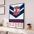 Sydney Roosters 2026 NRL Premiers Canvas With Inner Frame – TANTN25950