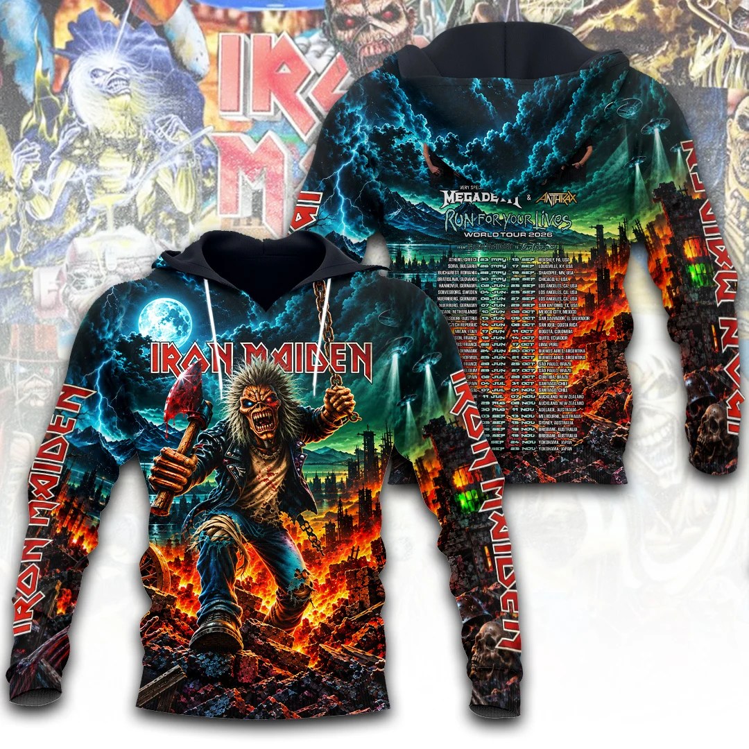 Iron Maiden Tour 2026 3D Apparel – TANTN26027