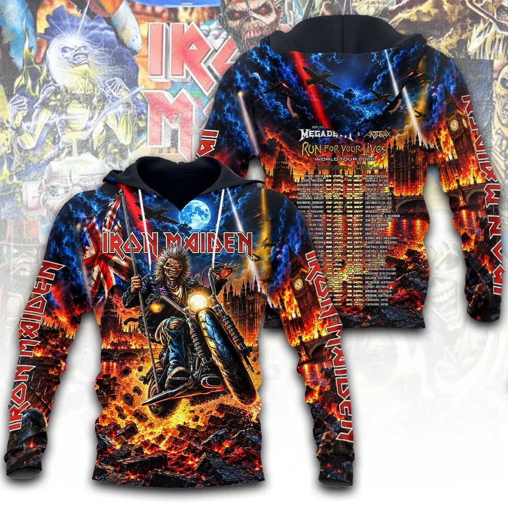 Iron Maiden Tour 2026 3D Apparel – TANTN26028