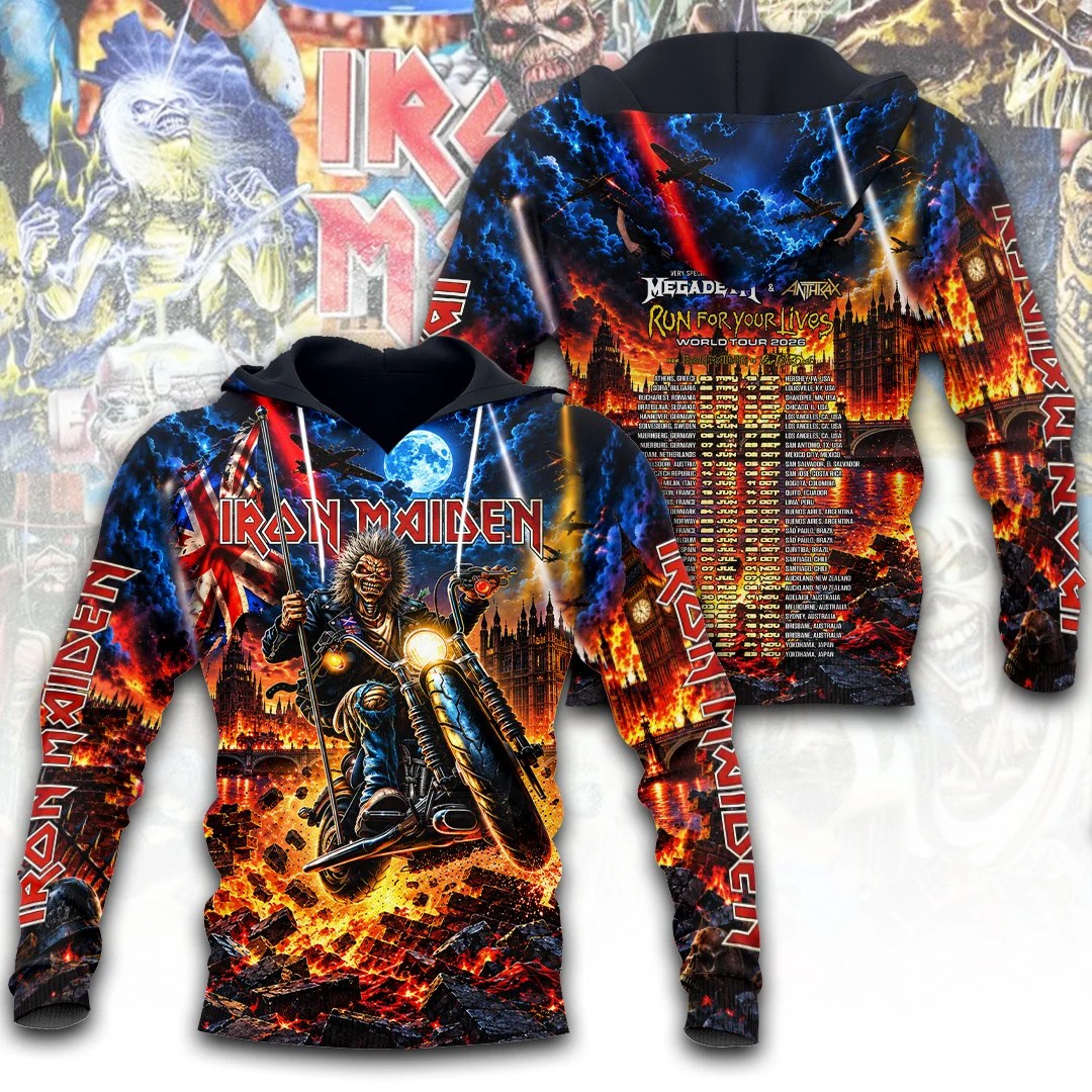 Iron Maiden Tour 2026 3D Apparel – TANTN26028