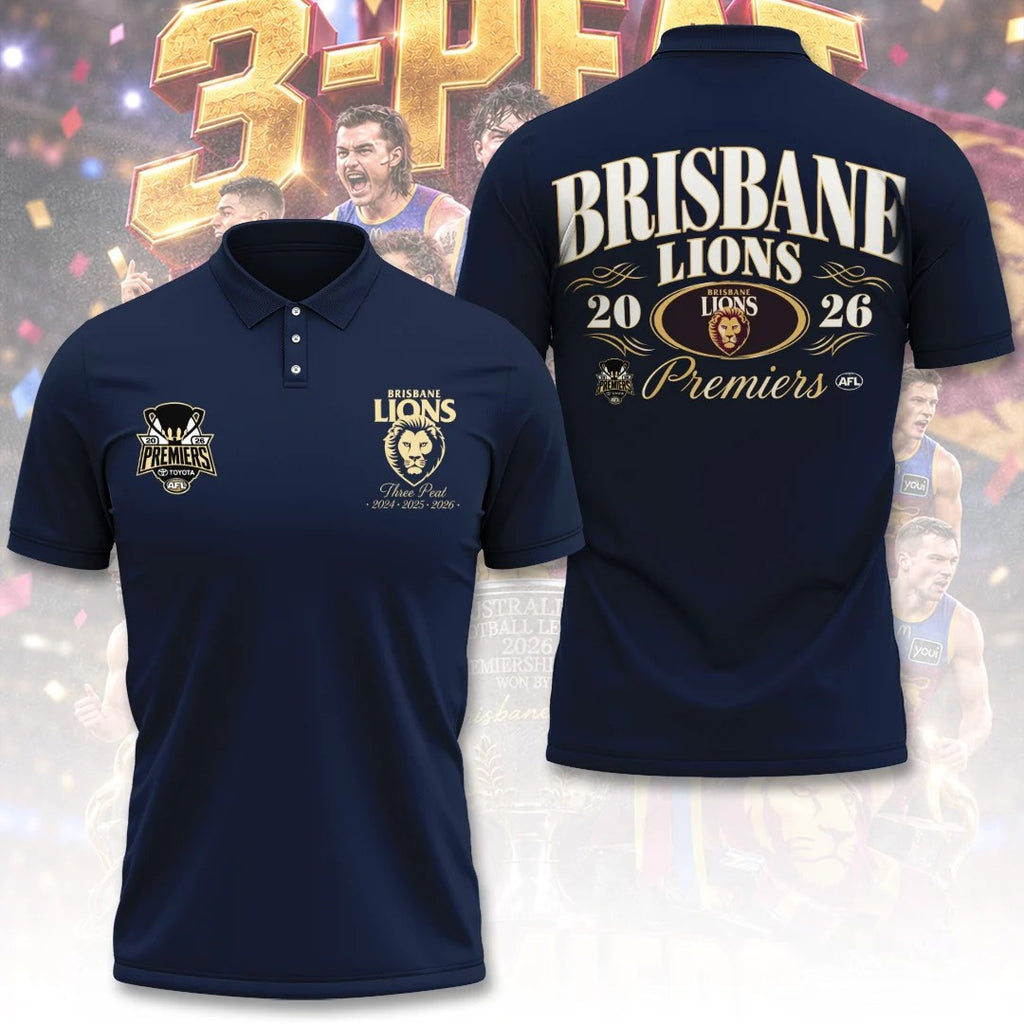 Brisbane Lions 2026 AFL Premiers 3D Apparel – TANTN26111