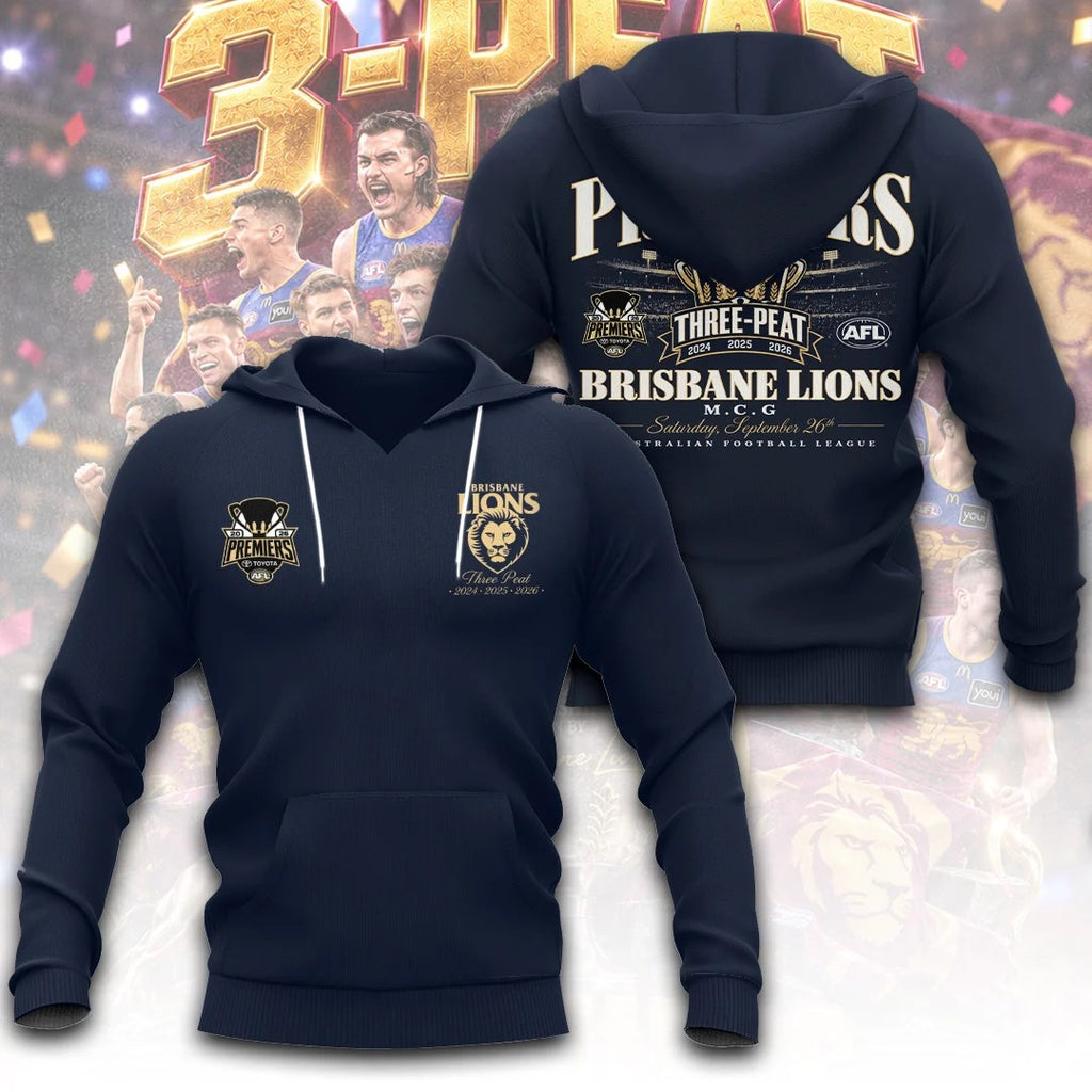 Brisbane Lions 2026 AFL Premiers 3D Apparel – TANTN26113