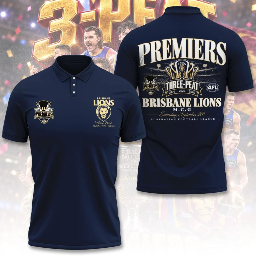 Brisbane Lions 2026 AFL Premiers 3D Apparel – TANTN26113