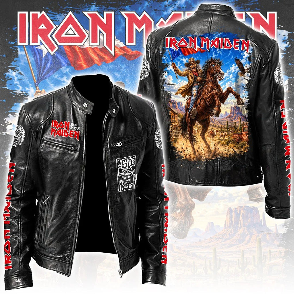 Iron Maiden Motorcycle Leather Jacket – TANTN26189