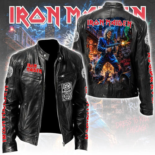 Iron Maiden Motorcycle Leather Jacket – TANTN26190