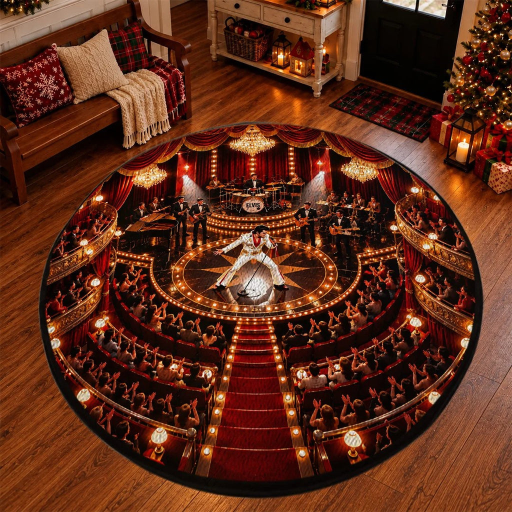 Elvis Presley Foldable Round Rug – TANTN26210