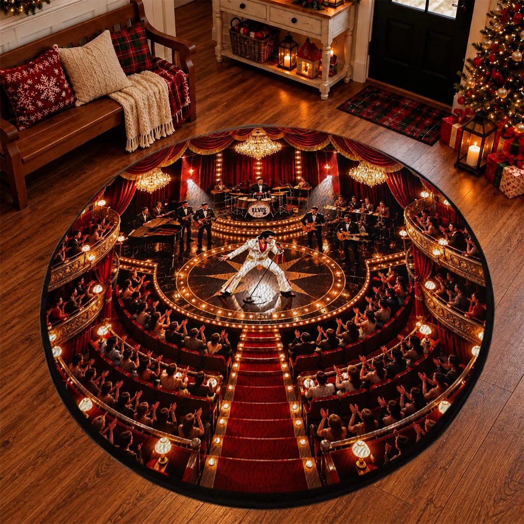 Elvis Presley Foldable Round Rug – TANTN26210