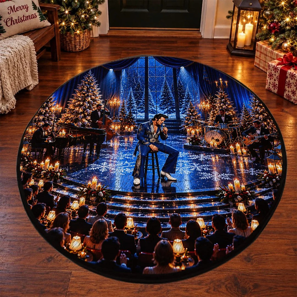 Elvis Presley Foldable Round Rug – TANTN26211