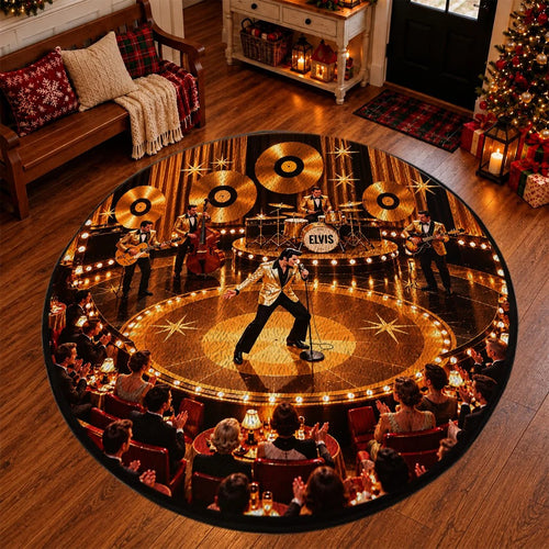 Elvis Presley Foldable Round Rug – TANTN26212