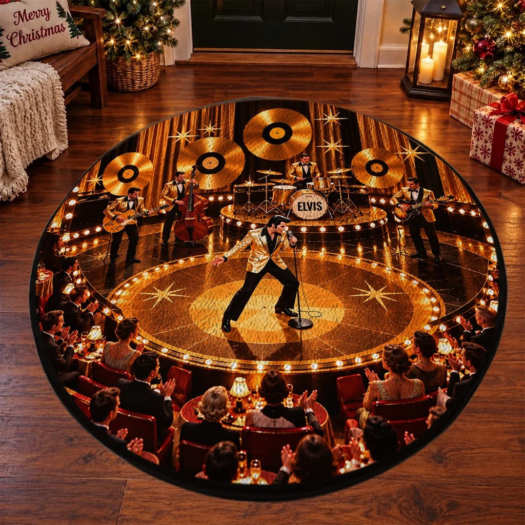 Elvis Presley Foldable Round Rug – TANTN26212