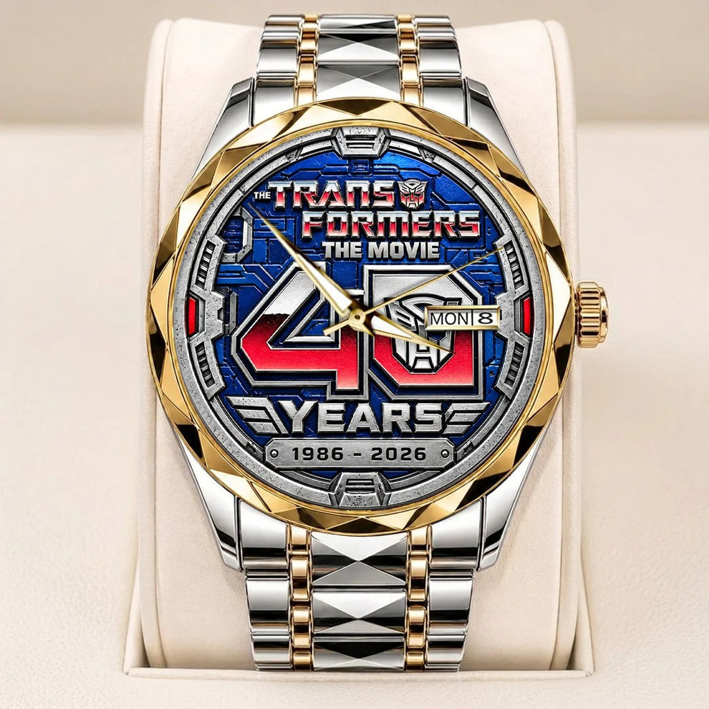 The Transformers: The Movie 40th Anniversary Alloy Luxury Quartz Watch – TANTN26229