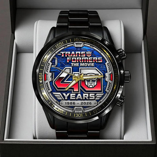 The Transformers: The Movie 40th Anniversary Black Stainless Steel Watch – TANTN26230